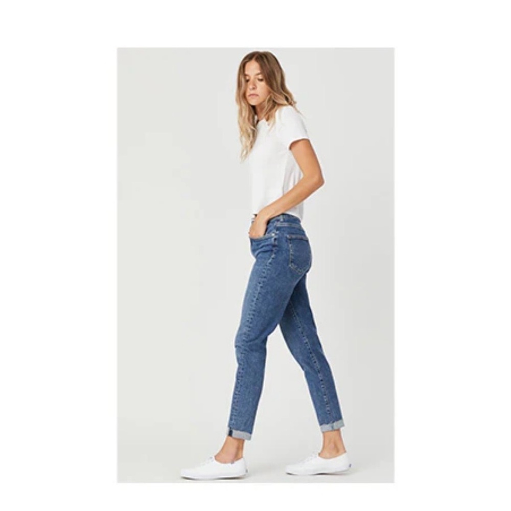 Mavi Women's High Rise Cindy Mom‎ Blue Jeans Size 27 Tapered Leg